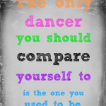 The only dancer...